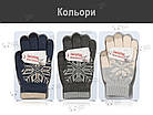 Рукавички iWinter Wool Gloves для сенсорних екранів Xiaomi iPhone Samsung унісекс Сірий / Хакі 1890P, фото 2