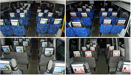 Підголівник рекламний у маршрутку, автобус