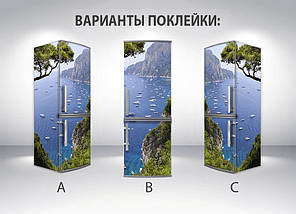 Наклейки для холодильника, морська бухта, 180х60 см - Лицьова (В), з ламінуванням, фото 5