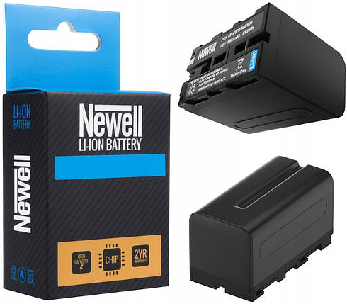 Акумулятор Newell li-ion battery for NP-F970 LCD PLUS 10050mAh для фото-відео Sony Nikon Canon Panasonic, фото 2