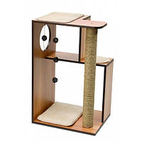 Дряпка Веспер V-box 2 вертикальниых короби зі стовпчиком горіхова