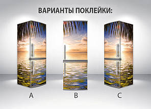 Наклейка на холодильник, ранок на море, 180х60 см - Лицьова (В), з ламінуванням, фото 6