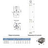 Насос для Скважини DONGYIN 2SDm 0.7/32 0.25 кВт, Тонкий насос 777061, фото 3