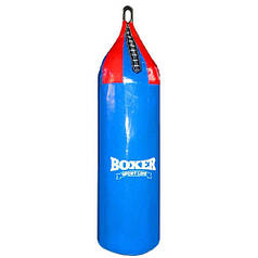 Мішок боксерський великий шолом (ПВХ 0.7 mm) h=0,95 m,d=0,26 m, 10kg синій