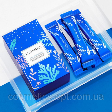 Нічна маска проти сухості та заломів LUOFMISS Hyaluronic Acid Polypeptide Frozen Film, 4 мл
