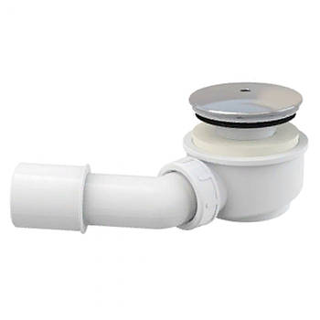 Випускний комплект для душового піддону занижений ,хром-пластик, d60 "Alcaplast"