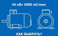 Електродвигун 45кВт 3000 об/хв