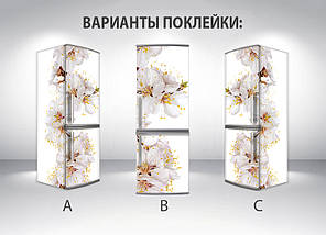 Наклейка на холодильник, квітуча вишня, 180х60 см - Лицьова (В), з ламінуванням, фото 5