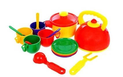 Набір іграшкового дитячого посуду з чайником і каструлею 70316