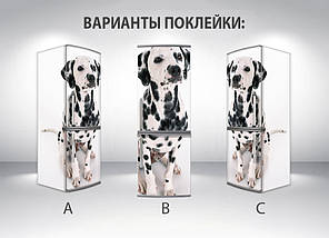 Наклейки для холодильника, із собакою далматинцем, 180х60 см - Лицьова (В), з ламінуванням, фото 5