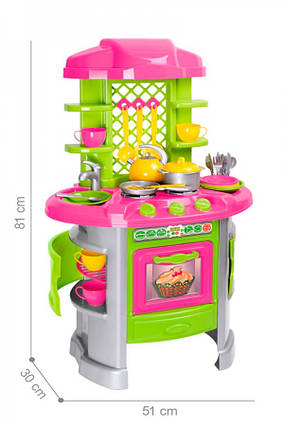 Кухня ігрова дитяча з набором посуду 0915TXK