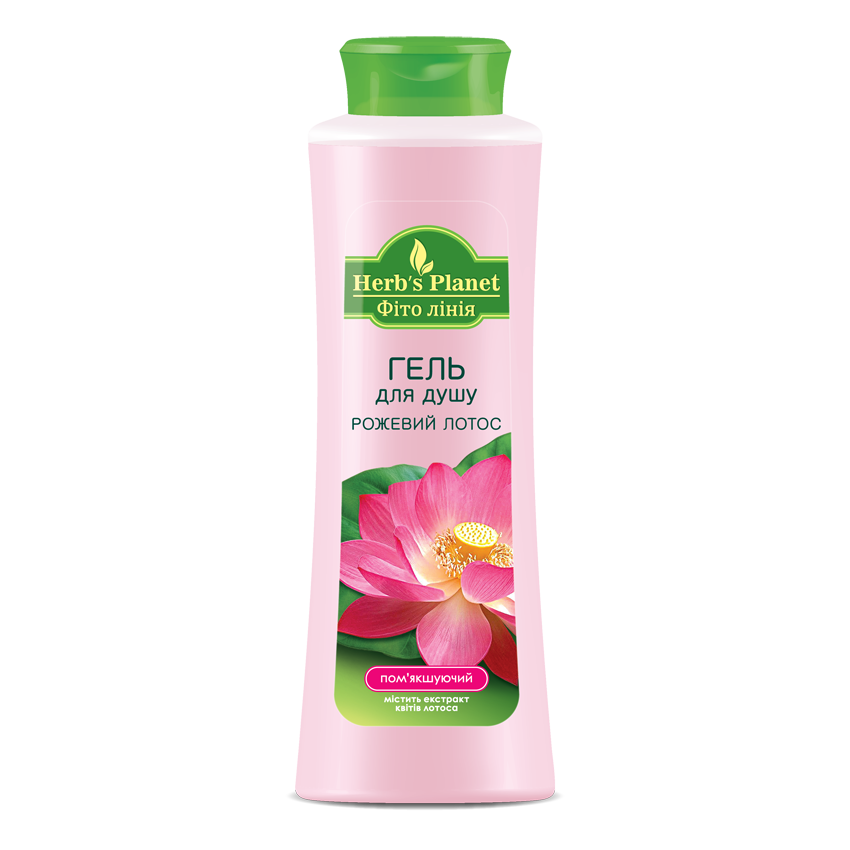Гель для душу Рожевий лотос Herbs Planet, 510 мл.
