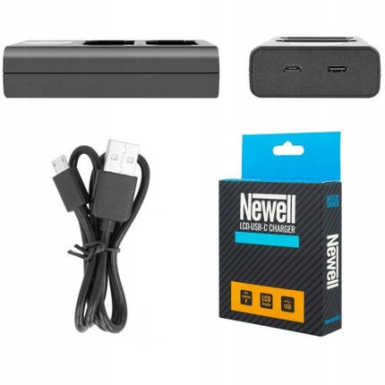 Подвійний зарядний пристрій зу З/У Newell LCD-USB-C charger for BLF19, фото 2