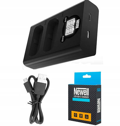 Подвійний зарядний пристрій зу З/У Newell LCD-USB-C charger for BLF19, фото 2