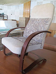 Крісло-гойдалка Комфорт двоколірна тканина