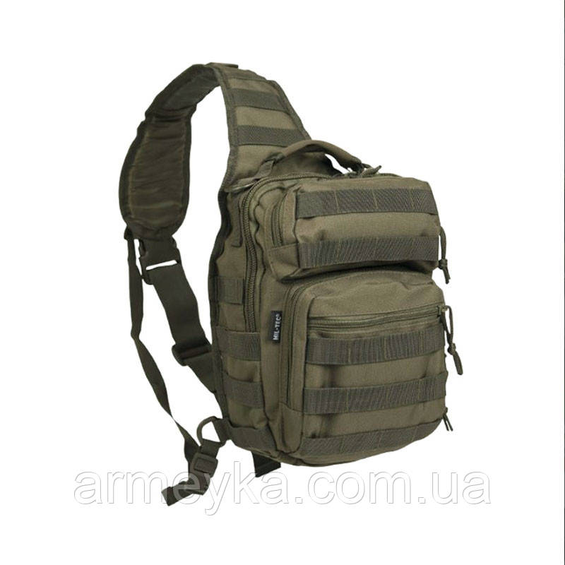 Рюкзак, Однолямковий One Strap Assault Pack, 10 L, олива, оксфорд  Mil-Tec Німеччина