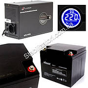 Комплект ДБЖ+АКБ для котла "Мінімальний Плюс No3" на 3,5 року