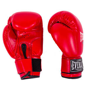 Боксерські рукавички червоні Everlast DX-380, фото 2