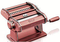 Машинка для розкочування тіста + локшинорізка Marcato Atlas 150 Rosa