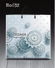 Поліетиленові пакети з пластиковою ручкою розмір 40х40 "Тіссаж" без ручки (10 шт), фото 1