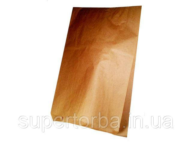 Пакет бумажный 25/8*40 коричневый 100 штук, фото 1