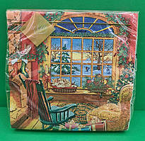 Новогодняя салфетка (ЗЗхЗЗ, 20шт) LuxyНГ Рождественская атмосфера(1241) (1 пач)