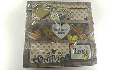 Весільна серветка (ЗЗхЗЗ, 20шт) Luxy Любов і повітря (1234) (1 пач.)