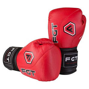 Боксерські рукавички червоні 12oz FGT, Cristal 2815, фото 2