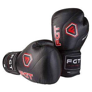 Боксерські рукавички чорні 8oz FGT, Cristal 2815, фото 2