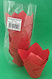 Тартолетка для кексів"Тюльпан Червоний" (50*75/100) (100шт)/ТЛ-175/ (1 уп.), фото 7