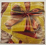 Пакет із пластиковою ручкою розмір 40х40 "Червоний бант" без ручки (10 шт), фото 3