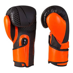 Боксерські рукавички чорно-помаранчеві 8oz FGT, Flex 2588, фото 2
