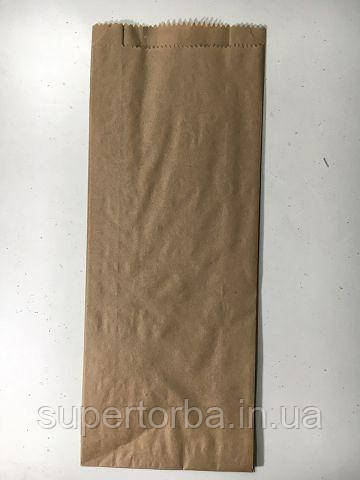 Пакет паперовий 14/6*36 коричневий 100 штук, фото 1