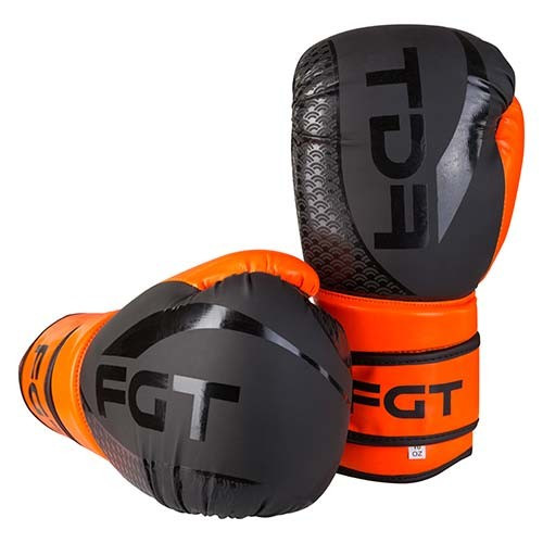 Боксерські рукавички чорно-помаранчеві 10oz FGT, Flex 2588
