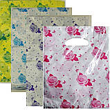 Поліетиленовий пакет із прорубною ручкою "Тояндочки" розмір 20х25 100 шт/уп., фото 4