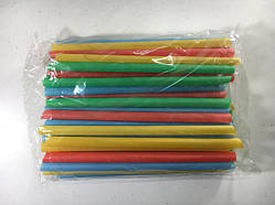 Трубочка для коктейлів d10-19см мікс (100 шт)