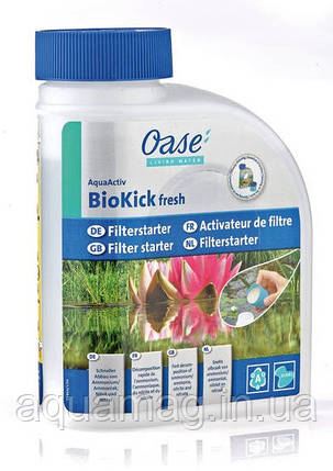 Біологічний фільтр стартер Oase BioKick fresh, 500 ml, бактерії для ставка, водойми, УЗВ, фільтра, фото 1