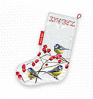 Набор для вышивания нитками LETISTITCH Blue tits Stocking (LETI 949)