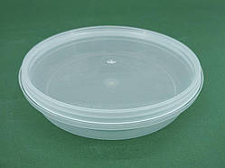 Відро з кришкою круглий 0,18 л. прозоре (50 шт)