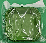 Тартолітка для кексів "Квадратна зелена" (58,5*58,5*21,5) (100 шт.)/К-58,5/ (1 уп.), фото 2