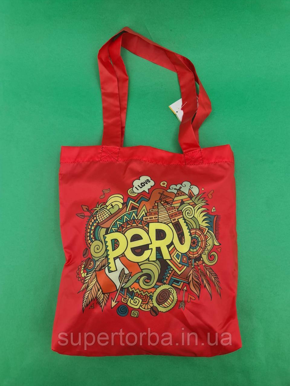 Сумка шопер Peru 40x35 см ручка 60 см (1 шт), фото 1