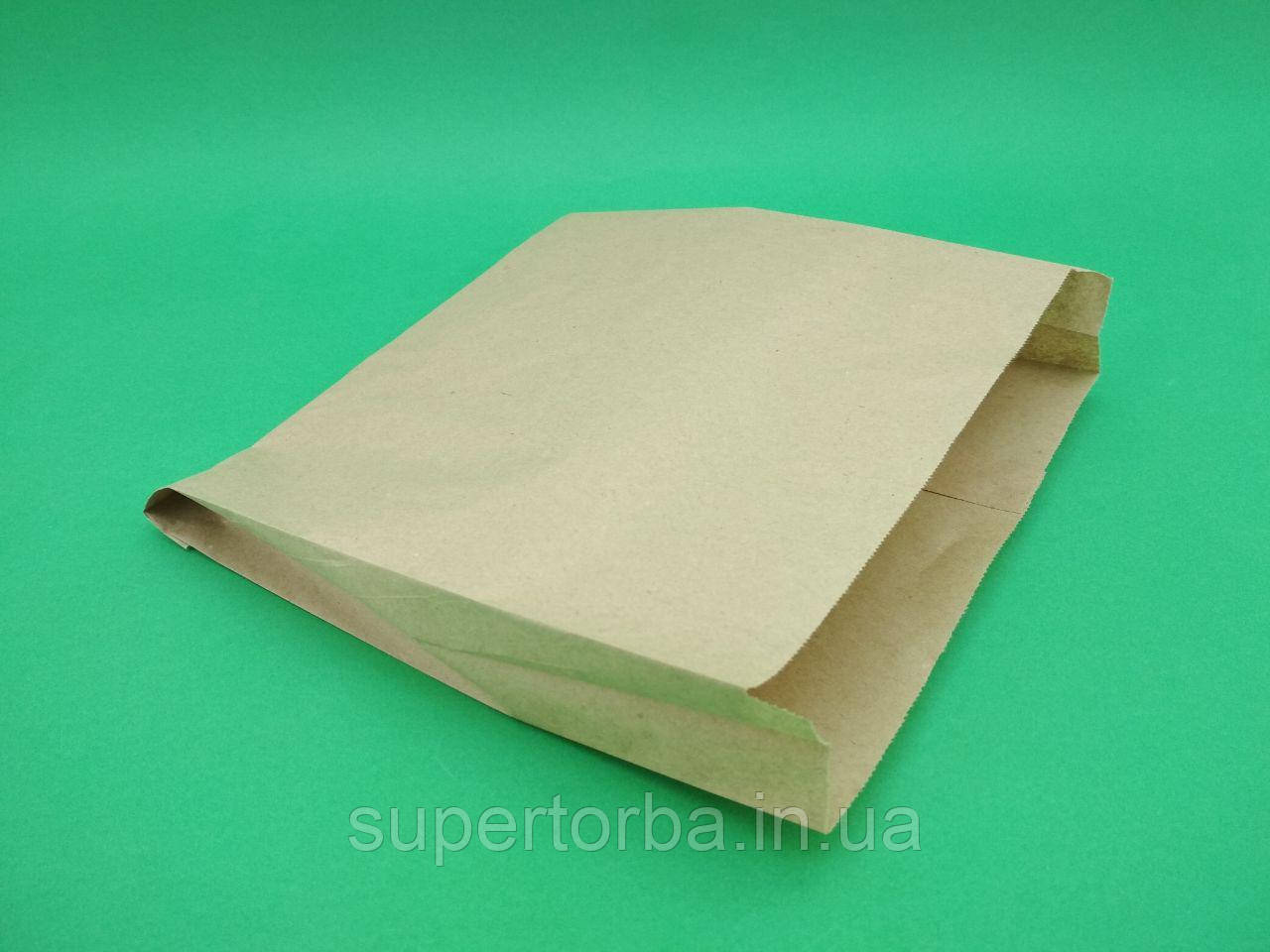 Пакет паперовий 22/6*21 коричневий 100 штук, фото 1