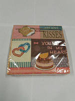 Святкова серветка (ЗЗхЗЗ, 20 шт.) Luxy У нашому серці 636 (1 пачка)