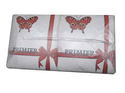 Серветки паперові 50арк Прем'єр 2-х слойні Біла 33х33 (10 пач.)