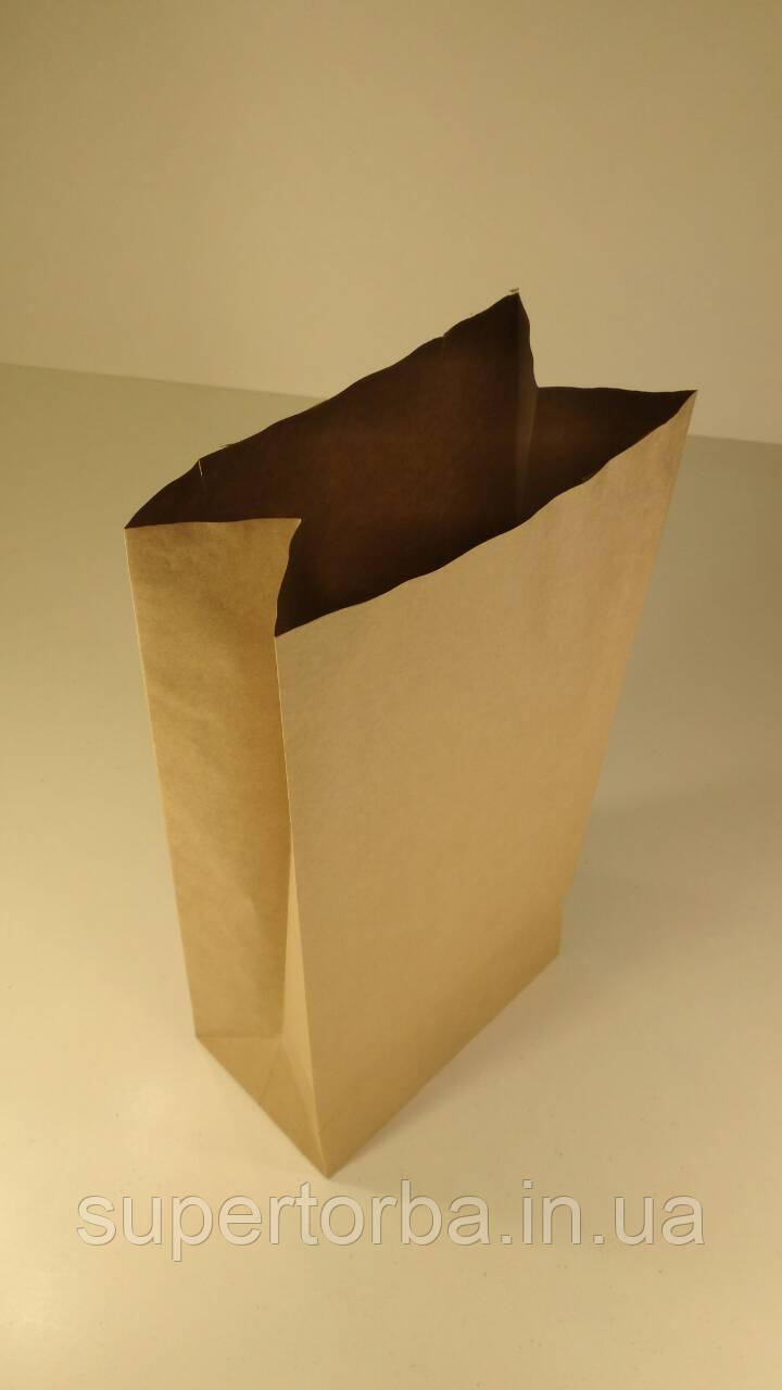 Пакет із дном паперовий 41*19*11,5 (двошаровий) коричневий No7 (25 шт.), фото 1
