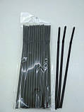 Трубочка для коктейлів чорна (25 шт.) ТМ "Супер торба" (1 пачка), фото 2