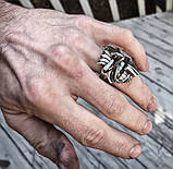 Кільце срібне Дух-тотем Маорі, фото 3