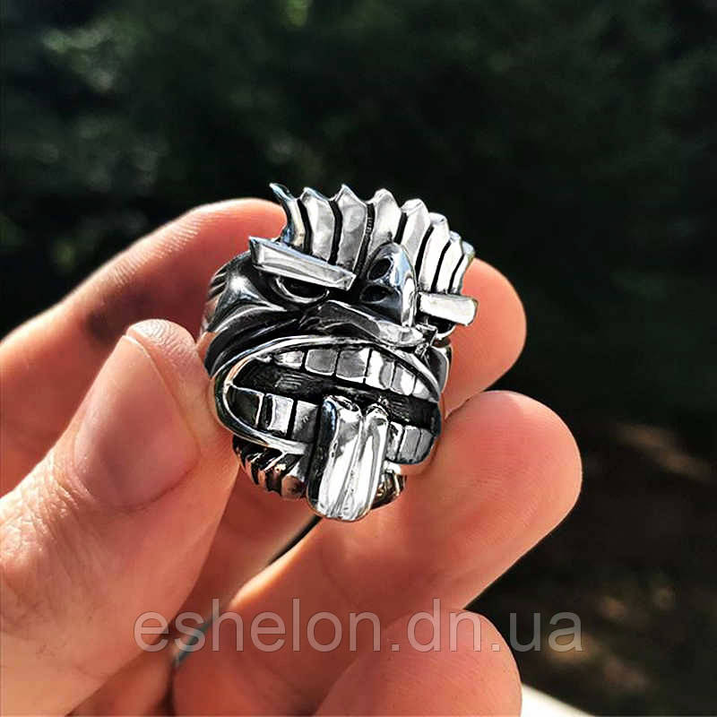 Кільце срібне Дух-тотем Маорі, фото 1