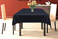 Скатерть хлопок тефлон водоотталкивающая гидрофобная пропитка цвет темно-синий