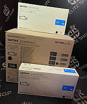 Перчатки медичні смотрові "SANTEX"латексні припудренні, 1 пара, фото 4